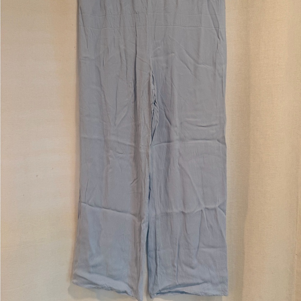 LÉGOE Heritage Maternity Light Blue Wide-Leg Women's Pants - Relaxed Fit